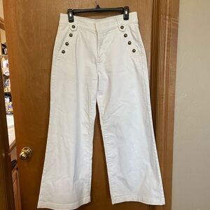 St. John's Bay White Wide Leg Pants